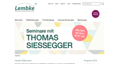 Desktop Screenshot of lembke-seminare.de